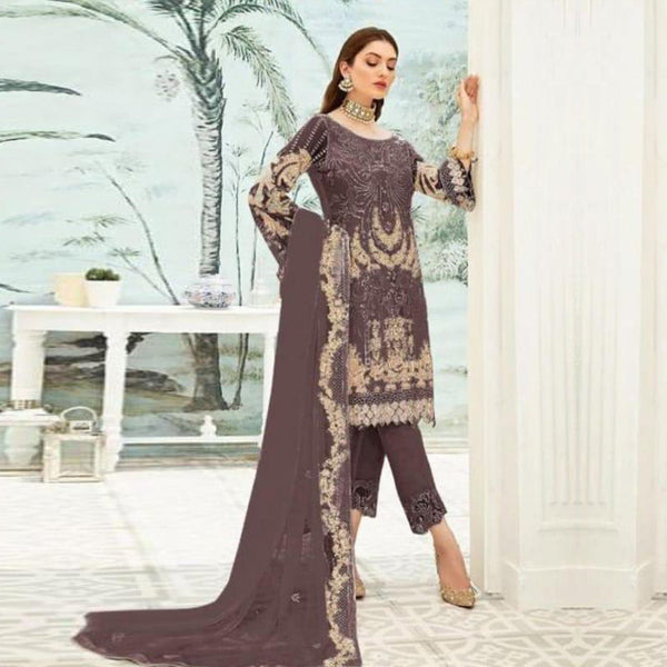 {SEMI-STITCHED} BEAUTIFULL PAKISTANI GEOGERTTE WITH NAZMEEM DUPPATA SUIT