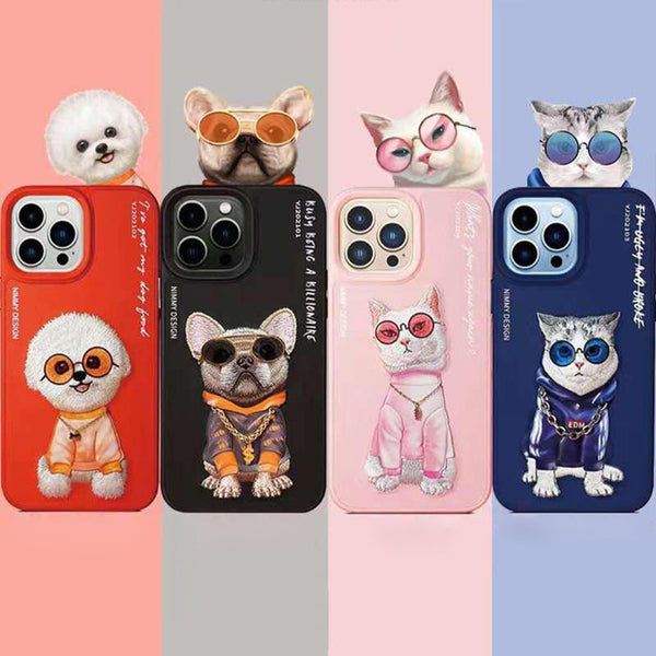 Nimmy 3D Embroided Case Cover for Apple iPhone