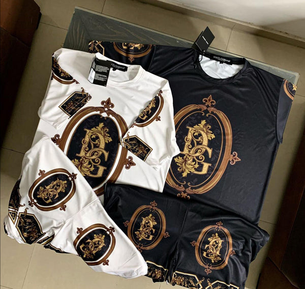 PREMIUM PRINTED T-SHIRT & SHORTS SET COMBO FOR MEN