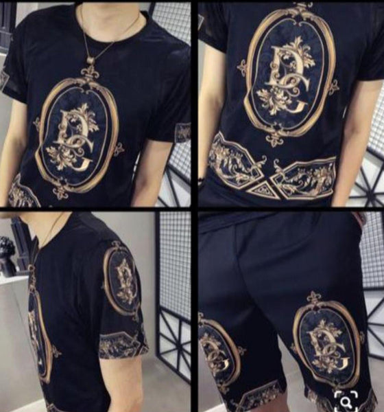 PREMIUM PRINTED T-SHIRT & SHORTS SET COMBO FOR MEN