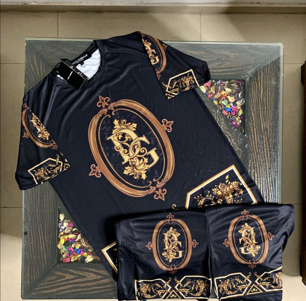 PREMIUM PRINTED T-SHIRT & SHORTS SET COMBO FOR MEN