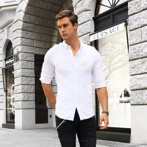 Luxury Brand Cotton Fabric Shirt For Men