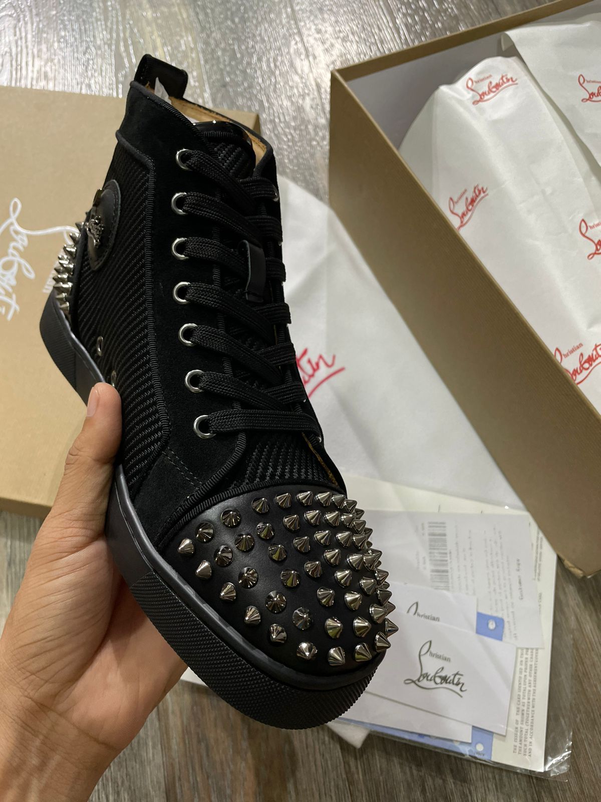 Spikes High Top Sneaker For Men