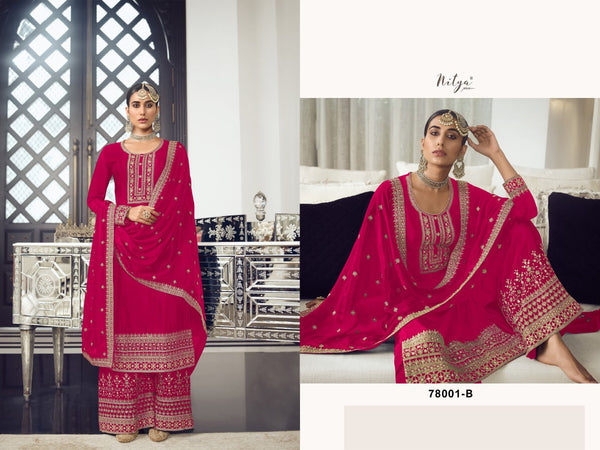 BEAUTIFUL HEAVY DOLA SILK EMROIDERY SUIT