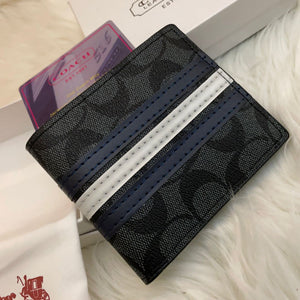 Premium Stripe Bi-fold Men Wallet