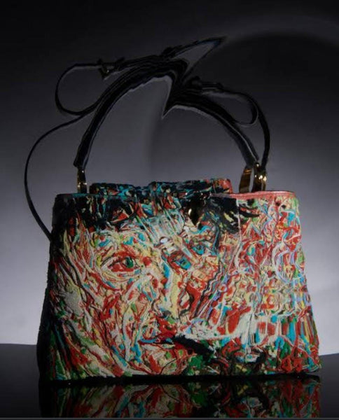 Multi Color Monograme Top Handle & Sling Bag For Women