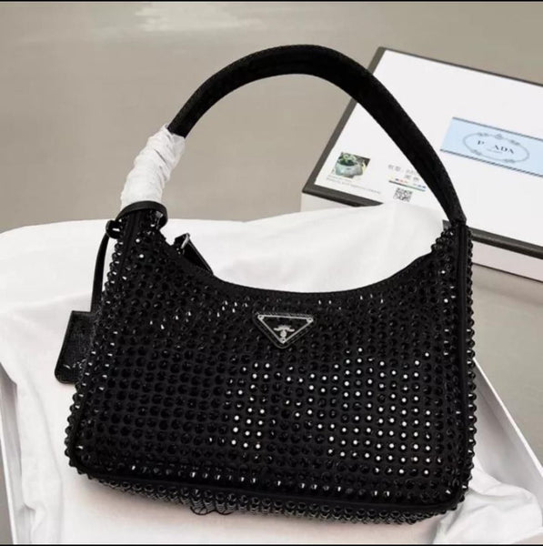 Top Handle Studded Hand Bag For Women