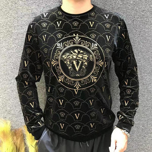 PREMIUM ROUND NECK VELVET SWEATSHIRT FOR MEN