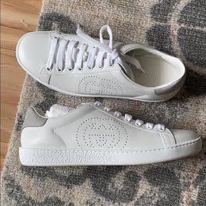 Ace Perforated Leather Sneakers