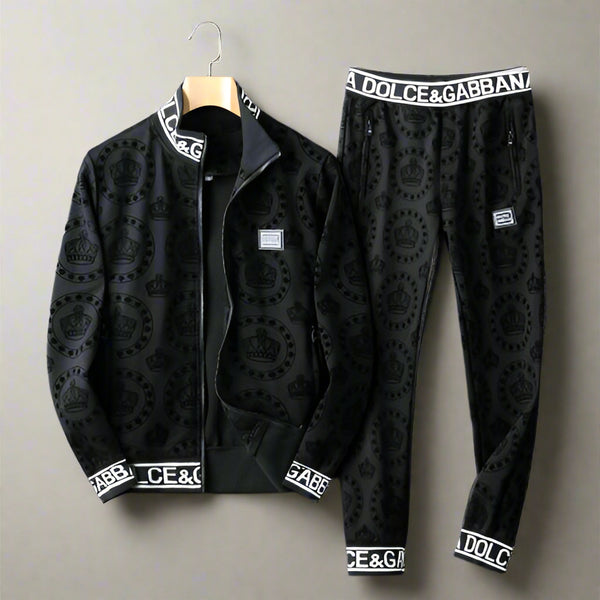 Imported all Over Logo Printed Track Suit For Men