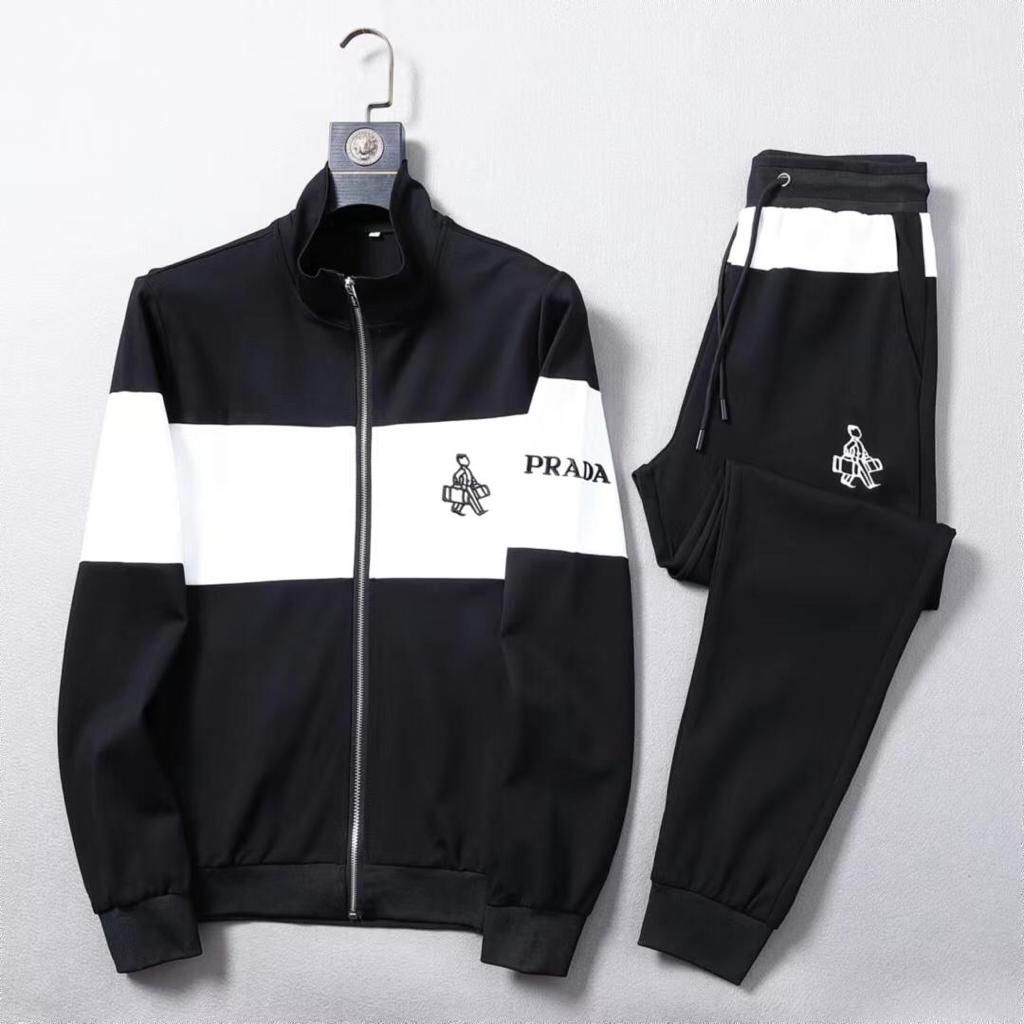 IMPORTED BLACK WHITE TRACKSUIT FOR MEN