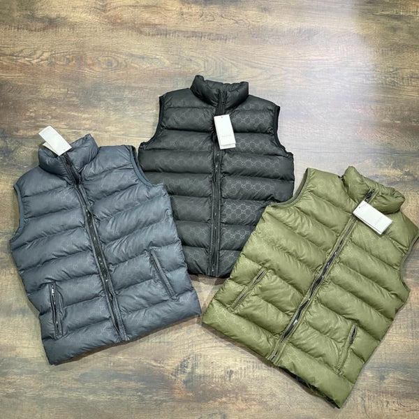 IMPORTED SLEEVELESS PUFFER JACKET FOR MEN