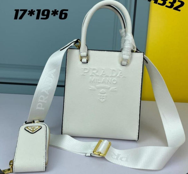 IMPORTED SAFFIANO TOTE BAG