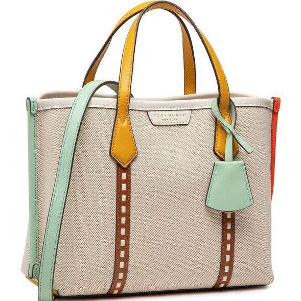 PREMIUM CANVAS SMALL TRIPLE-COMPARTMENT TOTE BAG