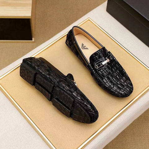 Luxury  Croc-Effect Men Loafers