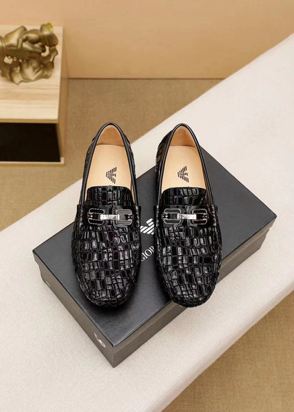 Luxury  Croc-Effect Men Loafers