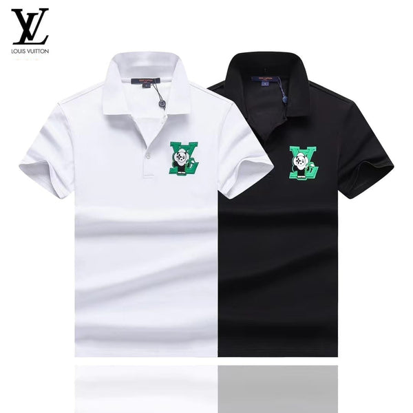 Imported Logo-Patch Cotton Polo T-Shirt