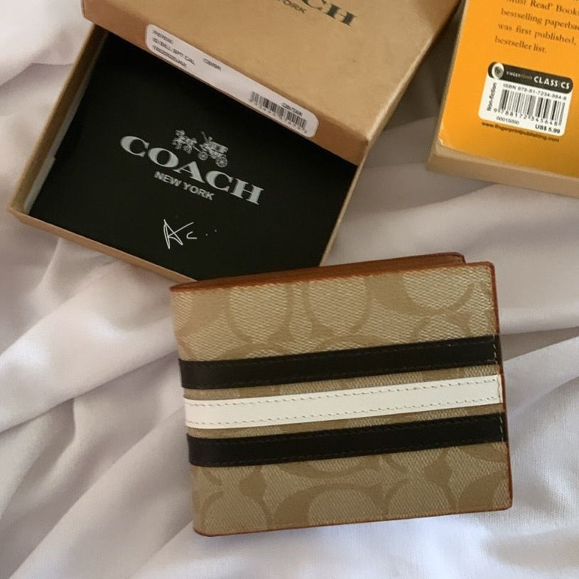 Stripe Bi-fold Men Wallet