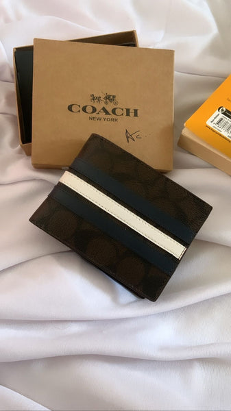 Stripe Bi-fold Men Wallet