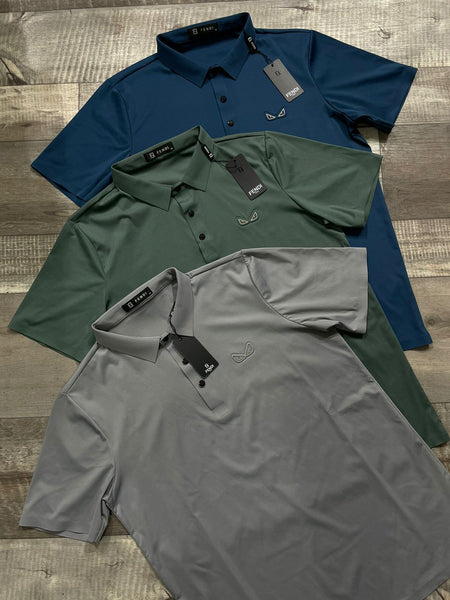 Solid Color Polo T-Shirt For Men