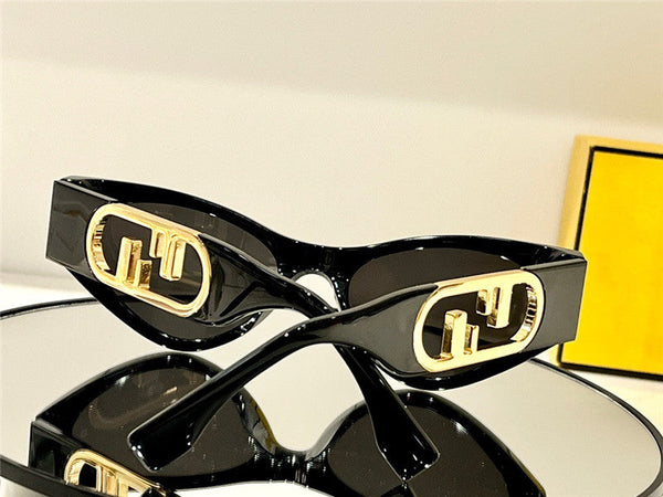 Cat-Eye Acetate And Gold-Tone Sunglasses