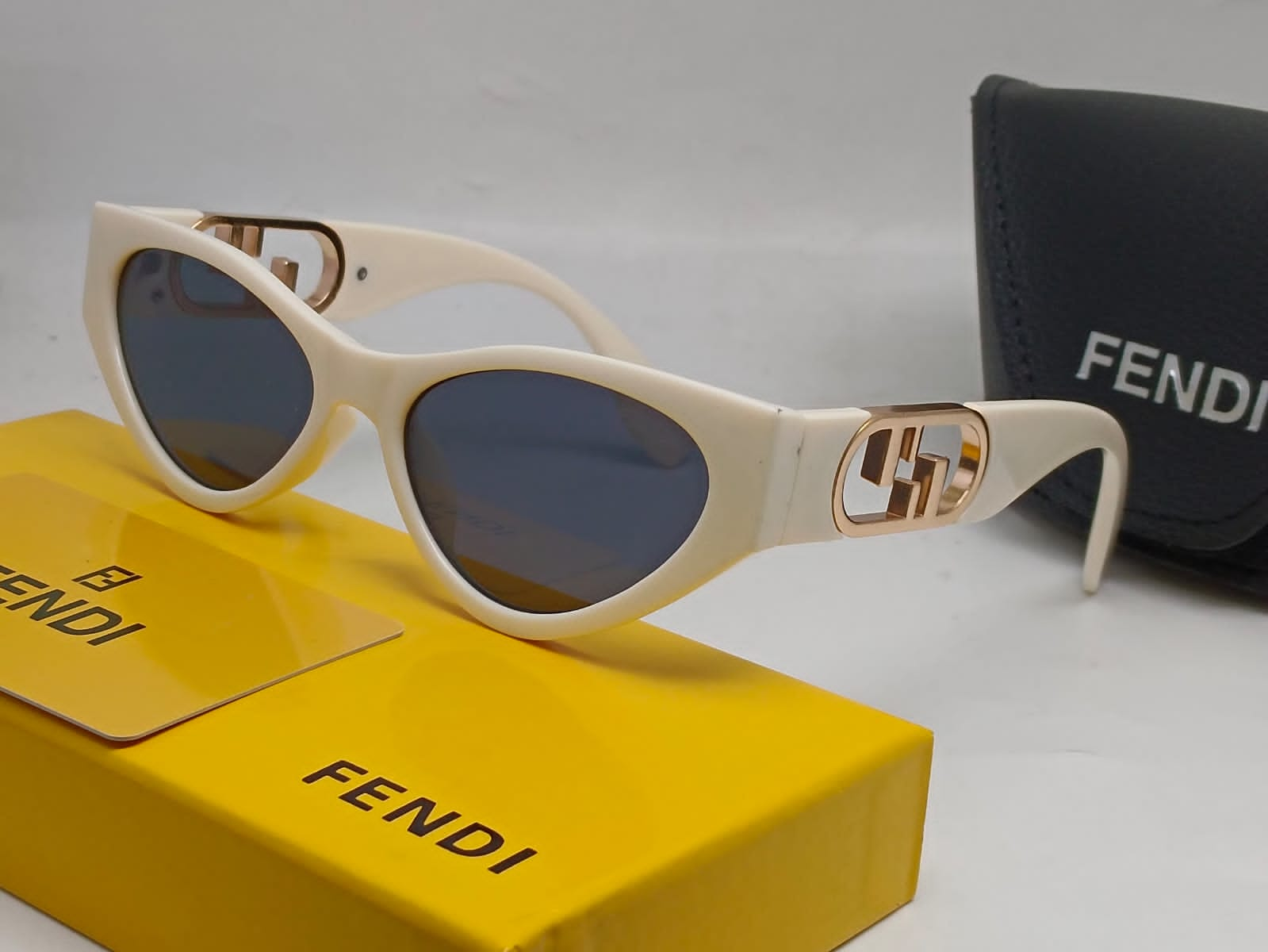 Cat-Eye Acetate And Gold-Tone Sunglasses