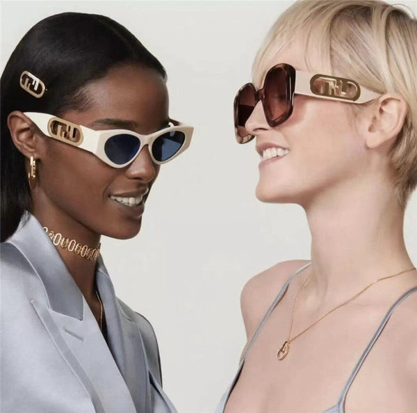 Cat-Eye Acetate And Gold-Tone Sunglasses