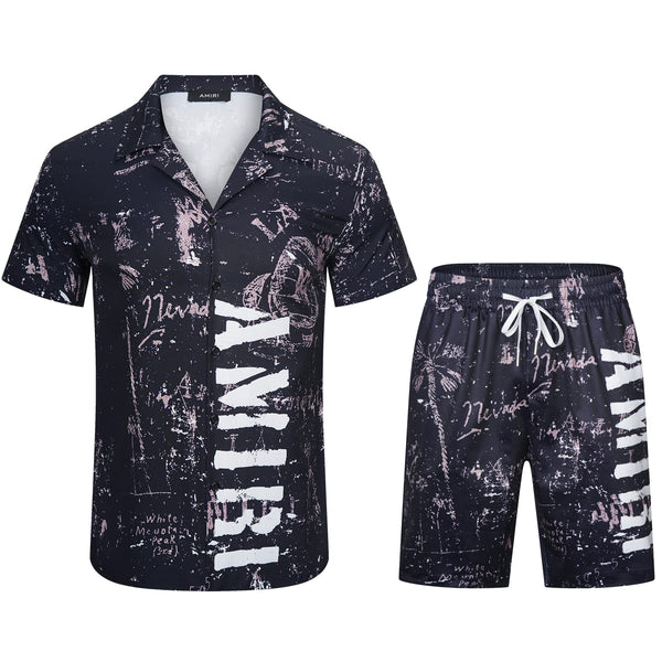 Logo-Print Short-Sleeve Shirt And Shorts