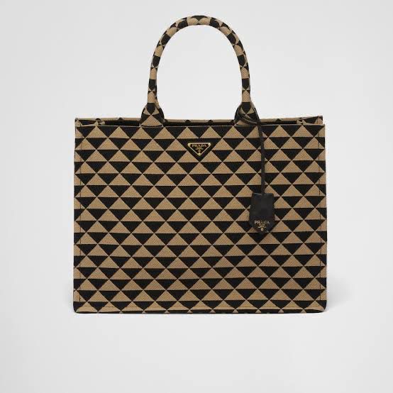 Jacquard Triangolo Tote Bag