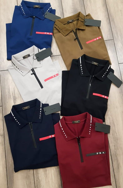 Technical piqué polo T-shirt