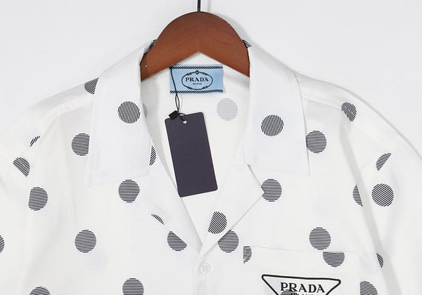 Polka Dot Short-Sleeve Shirt