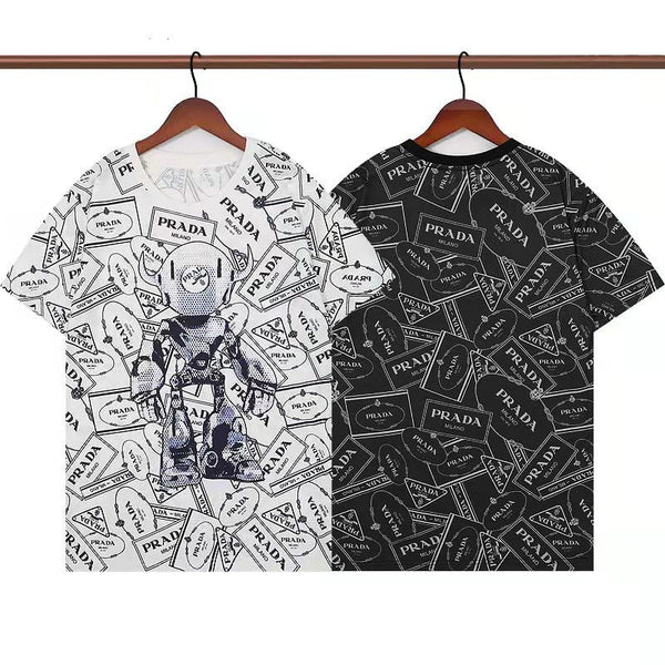 Printed Short Sleeves T-Shirt And Shorts