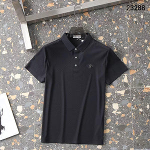 New Flat Knit Collar Polo T-shirt