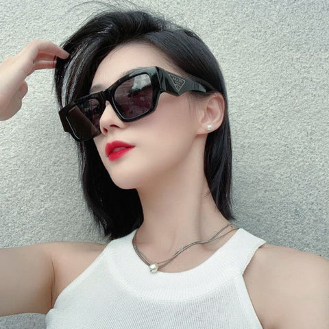 New Symbol Square Frame Sunglasses For Women