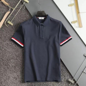 Tri-color Stripe sleeve Polo Tees