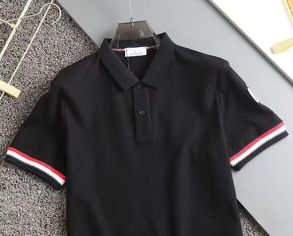 Tri-color Stripe sleeve Polo Tees