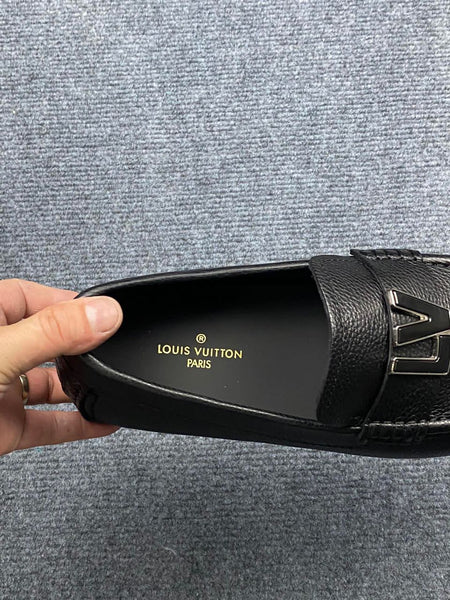 Black Classic Leather Loafers For Men