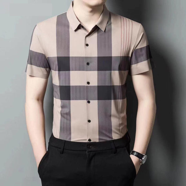 Luxury Fully Stretchable Short Sleeves Shirt