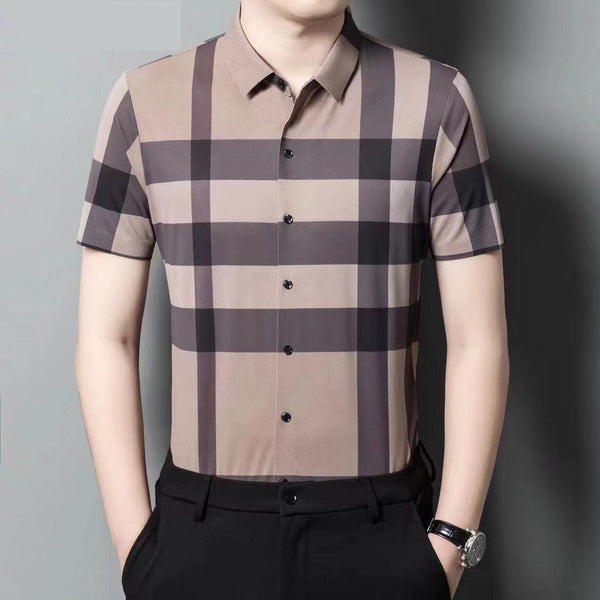 Short Sleeves Stretchable Formal Shirts