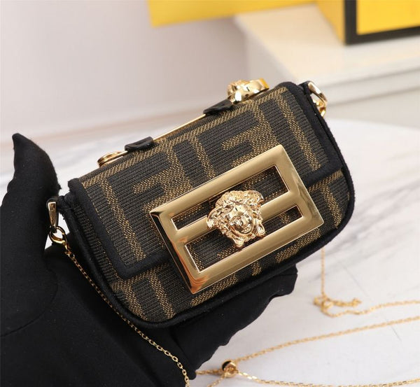 Golden Detailed Mini Bag