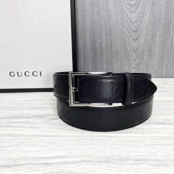 EMBOSSED STRAP BELT FOR MEN