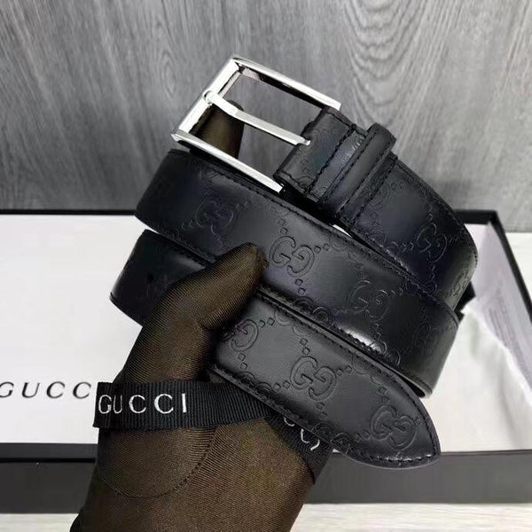 EMBOSSED STRAP BELT FOR MEN