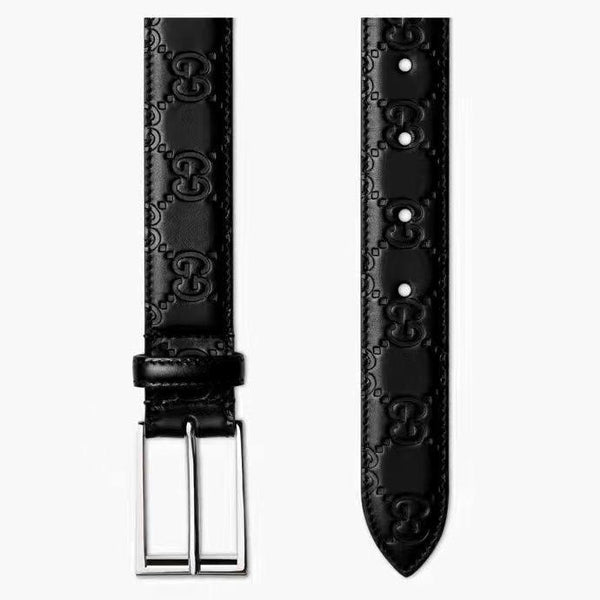 EMBOSSED STRAP BELT FOR MEN