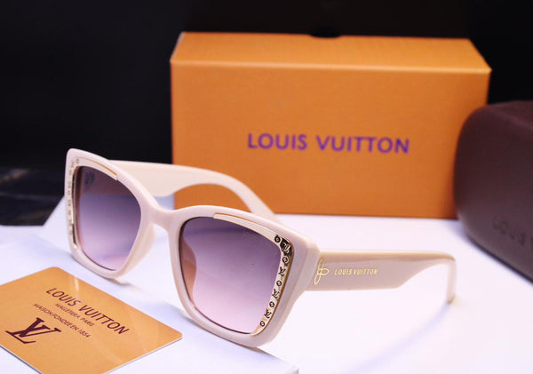 Large Golden Detailed Frame Sunglass