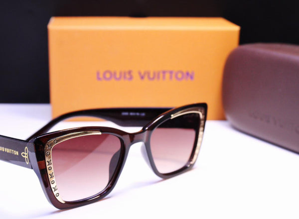 Large Golden Detailed Frame Sunglass