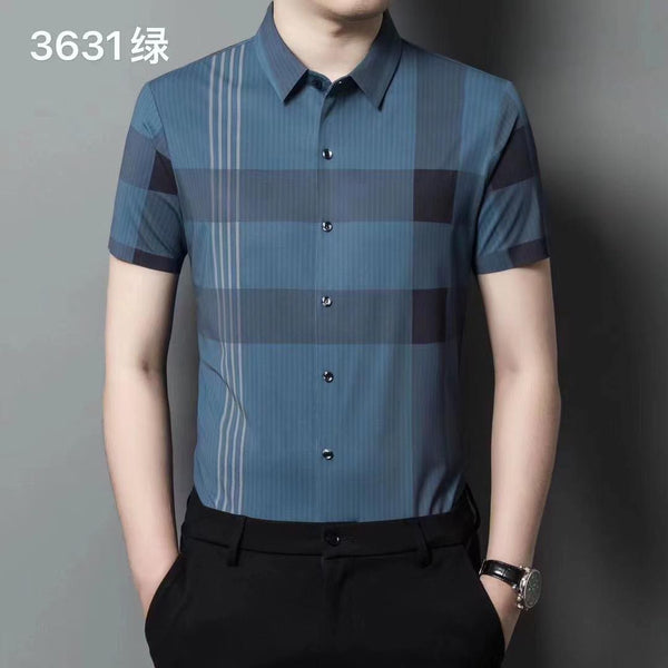 Checked Pattern Stretchable Shirt