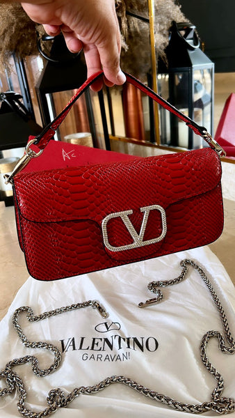 Embossed Glittery Logo Handbag