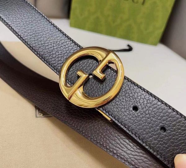 Golden Round Initial Belt