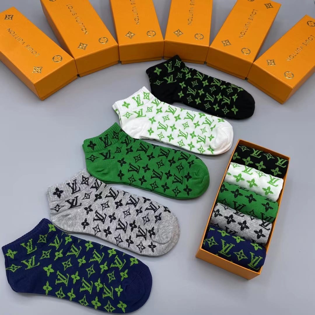 Pack of 5 Logo Print Socks