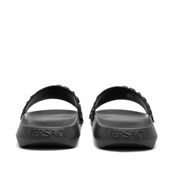 Black 3D Pattern Flip Flop